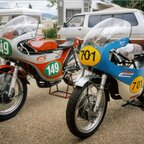 Bergrennen Gaschny/Elsaß mit Jawa 250 und CZ 350 Junior