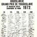 1972, Starterliste GP Jugoslawien, Rennstrecke Preluk